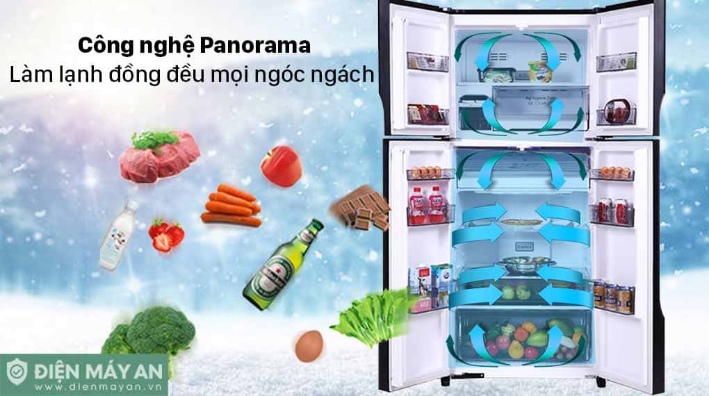 Tủ lạnh Panasonic Inverter 550 lít Multi Door NR-DZ601VGKV